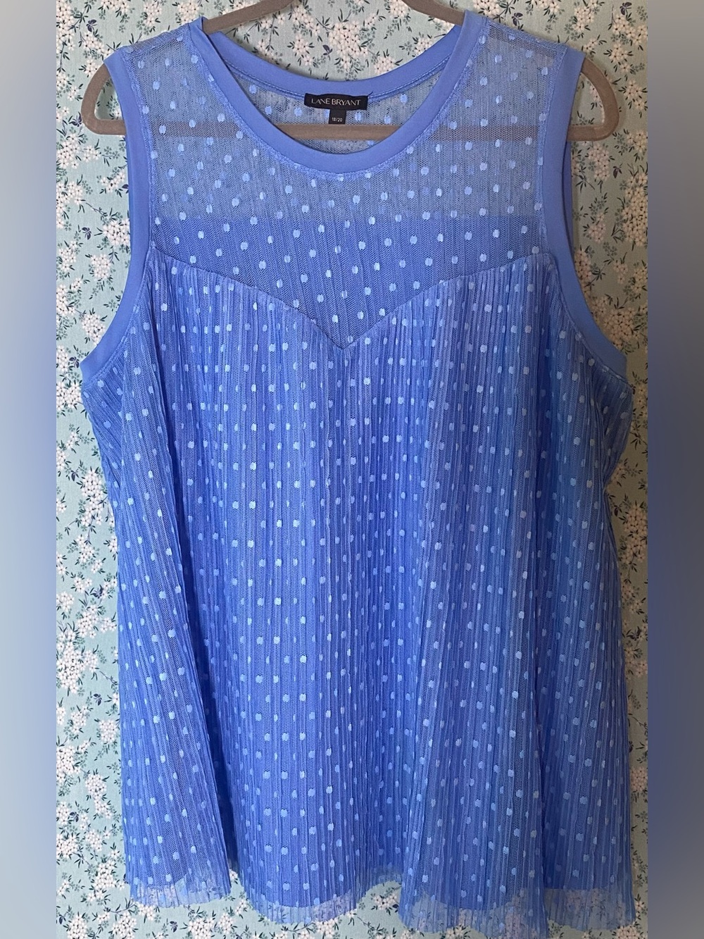 Lane Bryant Periwinkle Dressy Sleeveless Tank